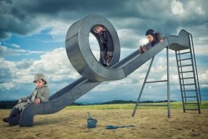 Slide the little children play Stock Photo 300x200 Just a loop slide